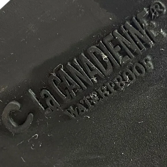 Kitten Heel Boots Vintage La Canadienne Women's Black Suede Square Toe sz 10 M - Picture 8 of 16